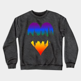 Gay Grunge Heart Crewneck Sweatshirt